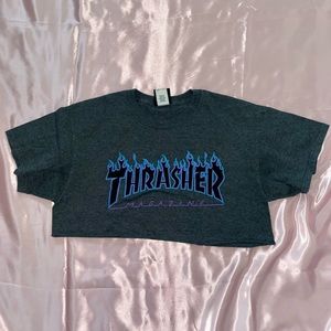Thrasher crop tops